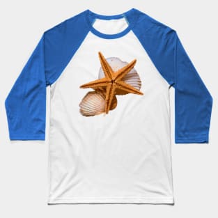 Summer Seashells Beach Sun Vacation Baseball T-Shirt